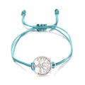 Simple hand-woven red rope tree of life bracelet