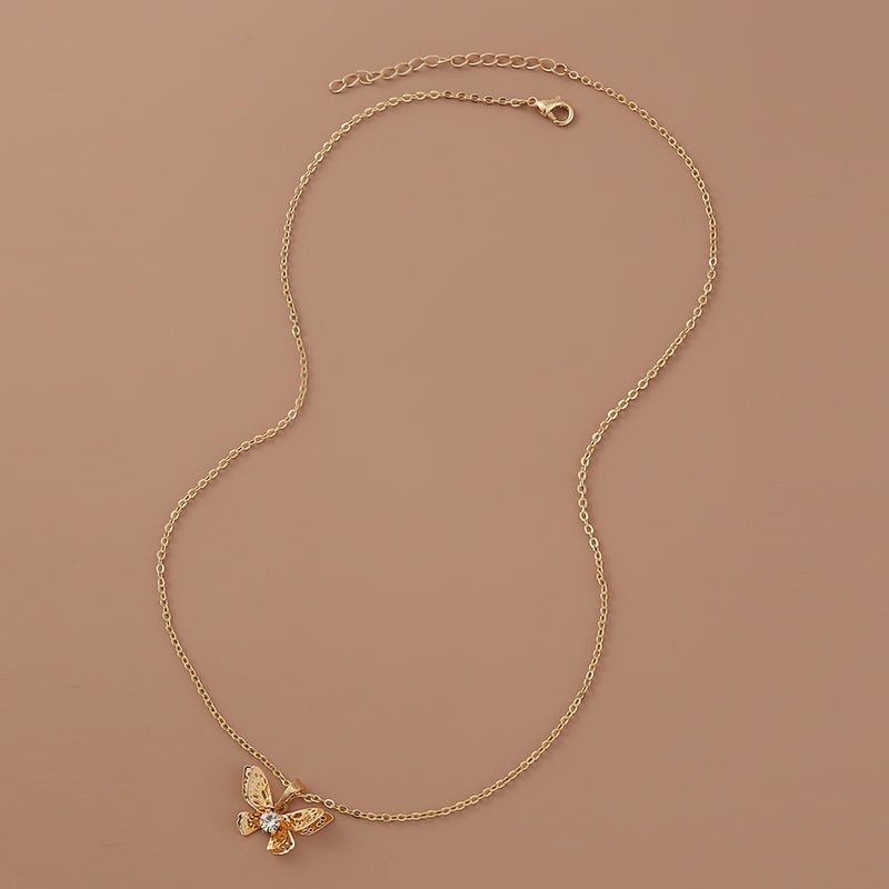 Butterfly Zircon Necklace