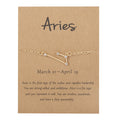 Women's Twelve Constellation Chain Bracelet In Paper Card