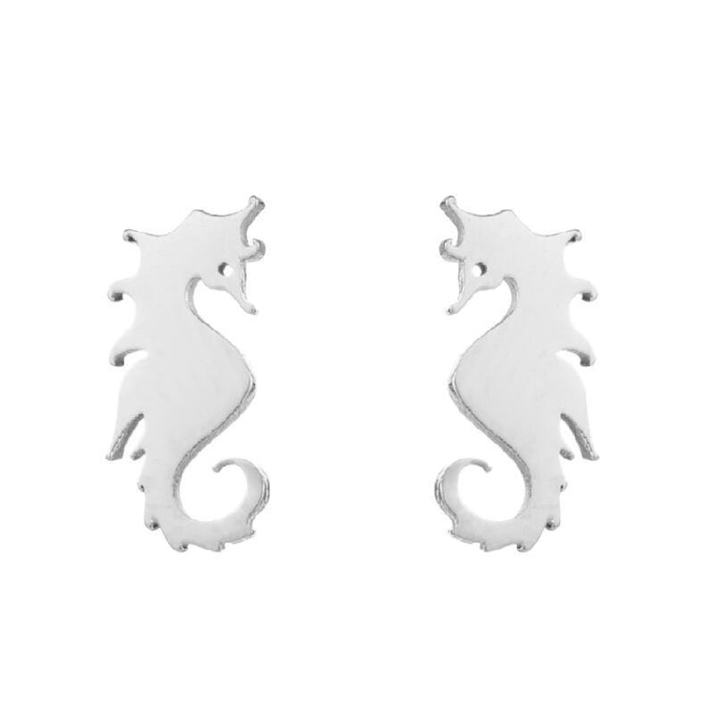 New Style Earrings Stainless Steel Plating Simple Cat Dolphin