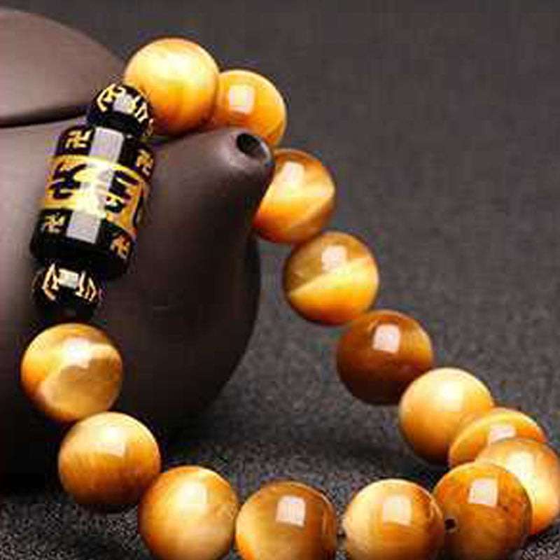 Fashion Simple Retro Obsidian Men's Bracelet