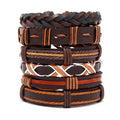 Vintage Men's Leather Bracelet European And American Woven Suit Carrying Strap