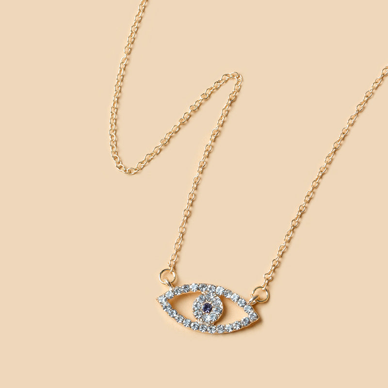 Fashion Diamond Devil's Eye Necklace