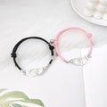 European And American Simple Alloy Handcuffs Magnet Attract Couple Bracelet