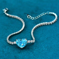 Luxurious Heart-shaped Carbon Diamond Jewelry