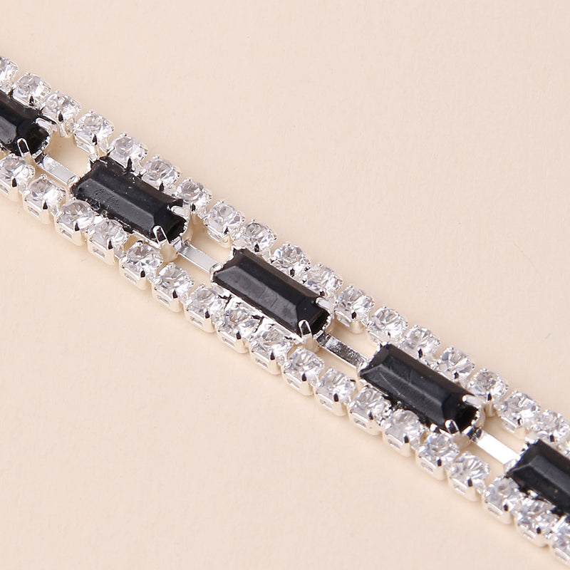 Fashion Shiny Diamond Bracelet Personality Metal Jewelry Women