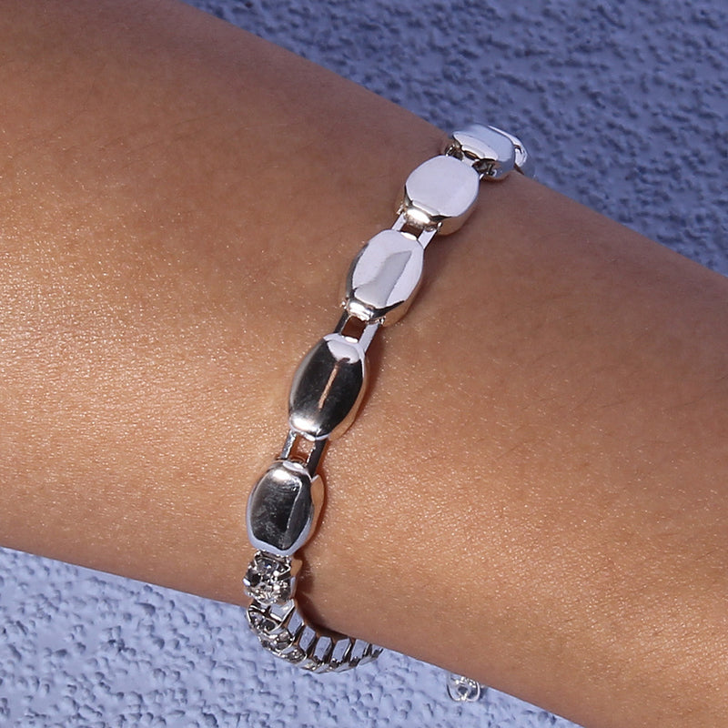 Fashion Shiny Metal Sexy Square Jewelry Women
