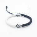 Color Matching Ukraine Bracelet Handmade Woven Jin Gang Knot Double Money Knot Bracelet Couple Truelove Knot Bracelet