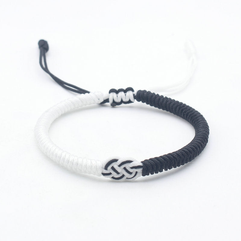 Color Matching Ukraine Bracelet Handmade Woven Jin Gang Knot Double Money Knot Bracelet Couple Truelove Knot Bracelet