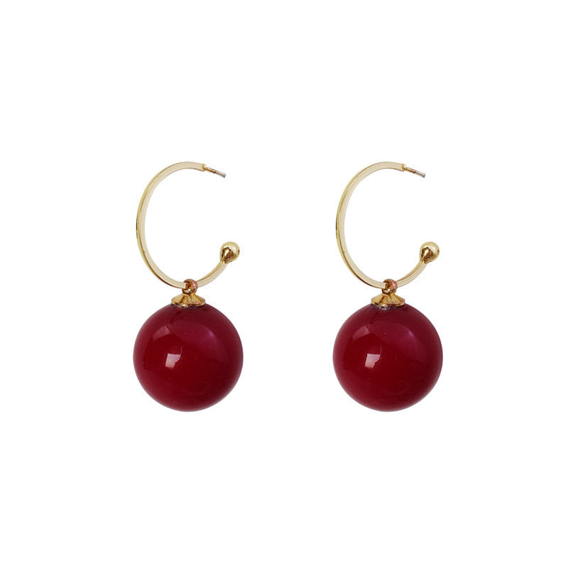 Fashion Simple Women's Pearl Alloy Earrings