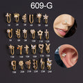 New Micro-inlaid Zircon U-shaped Nose Ear Bone Clip