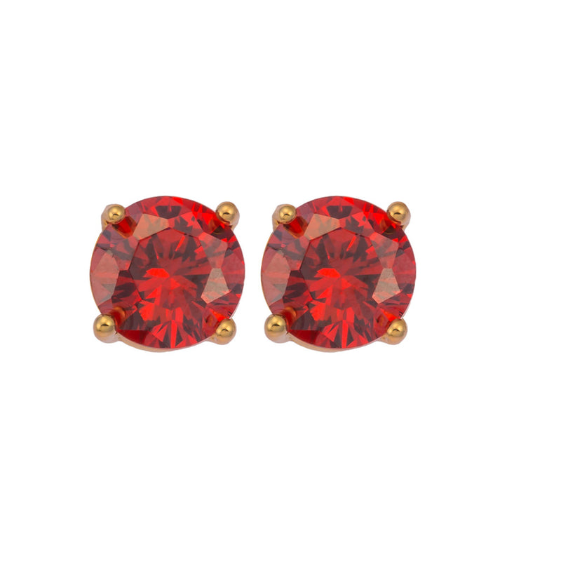 Color 5MM Super Flash AAA Zircon Earrings