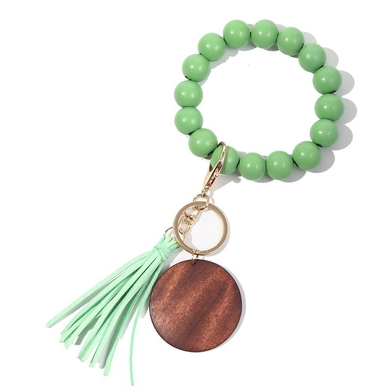 Korea Velvet Tassel Bracelet Keychain DIY