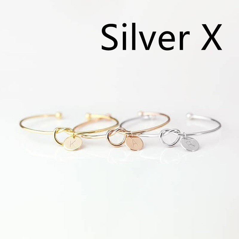 European And American Fashion Dead Knot Letter Bracelet