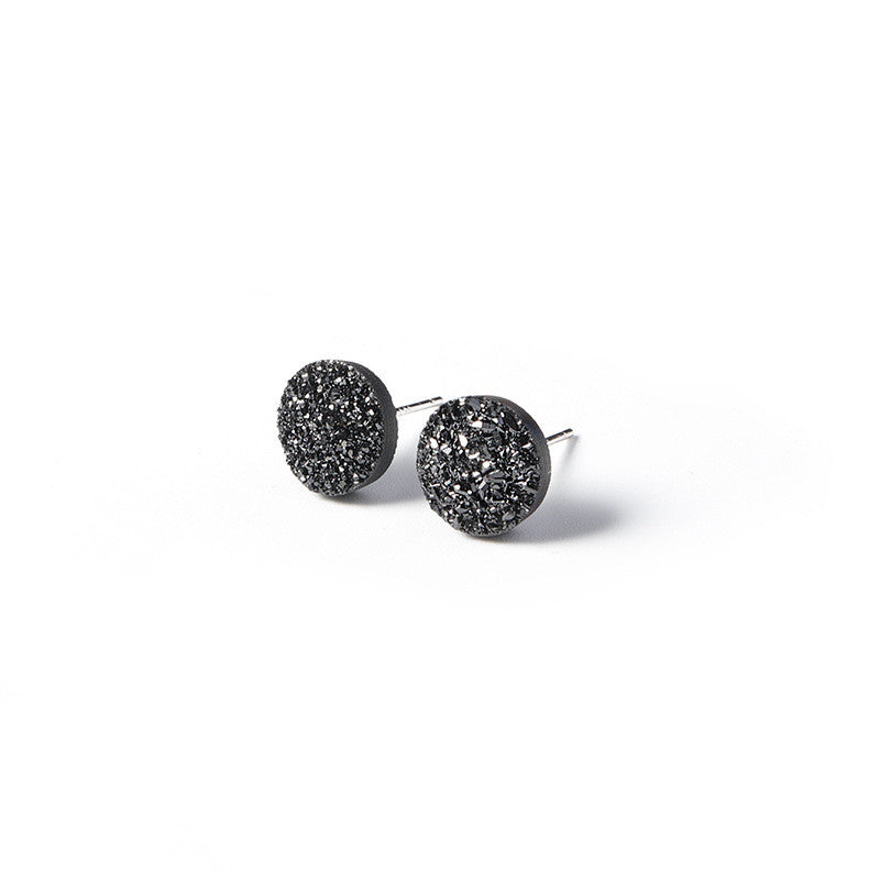 Tremella Studs Men's Trendy Black Single Korean Men's Simple