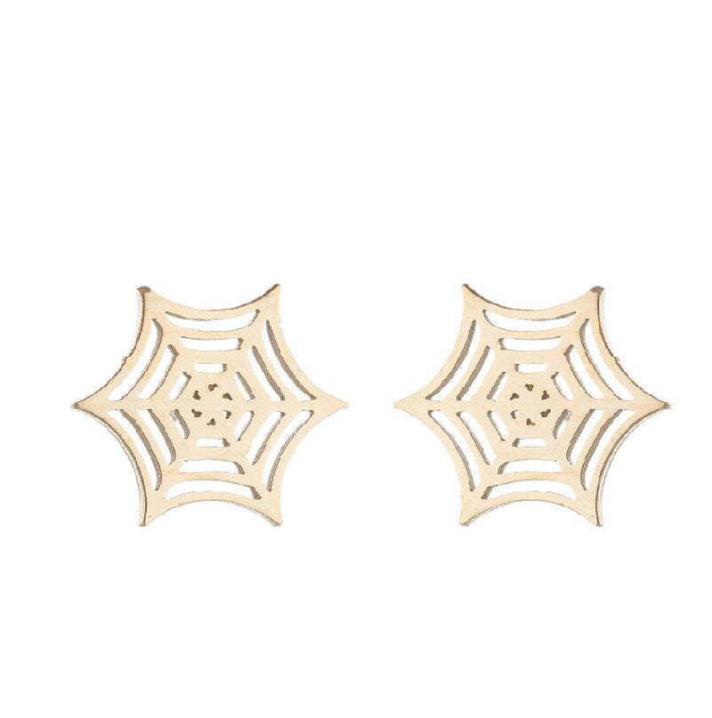 Love Ear Studs Electroplating Star Music Note Simple Geometric Stainless Steel Stud Earrings