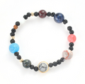 solar system eight planets beaded bracelets volcanic stone ornaments stars natural stone bracelets