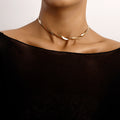 Fashion Double-wrapped Snake-bone Necklace For Women