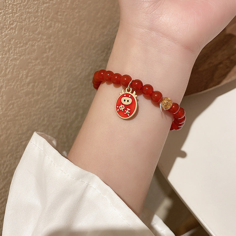 Year Of The Ox Transshipment Red String Bracelet