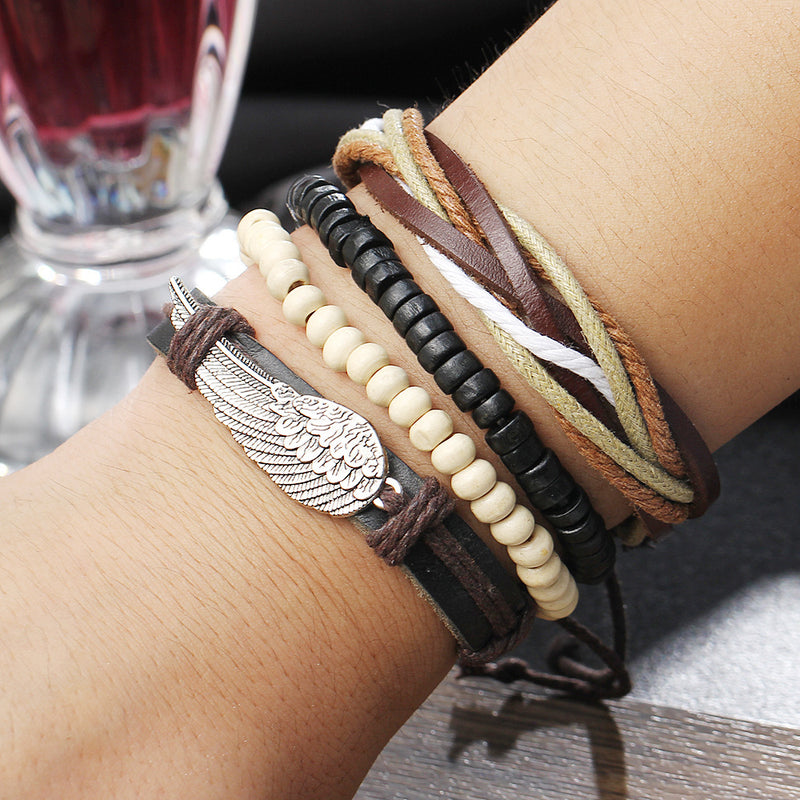Wing multi-layer bracelet