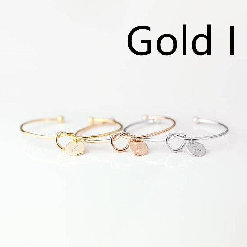 European And American Fashion Dead Knot Letter Bracelet