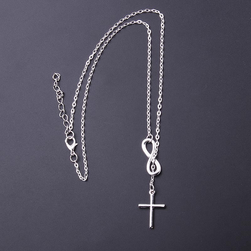 Hollow Cross Clavicle Chain Pendant Personalized Necklace Jewelry