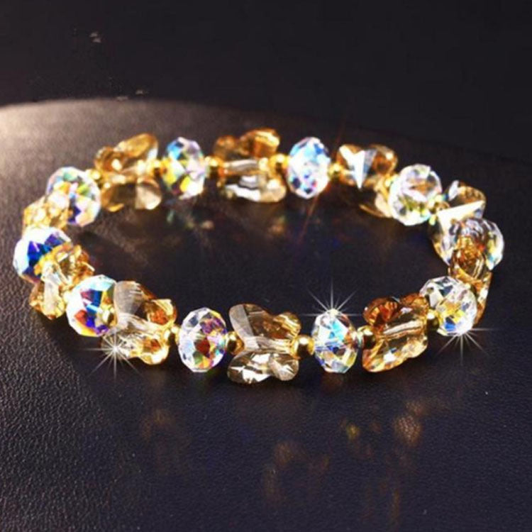 New Creative Diy Artificial Crystal Butterfly Bracelet