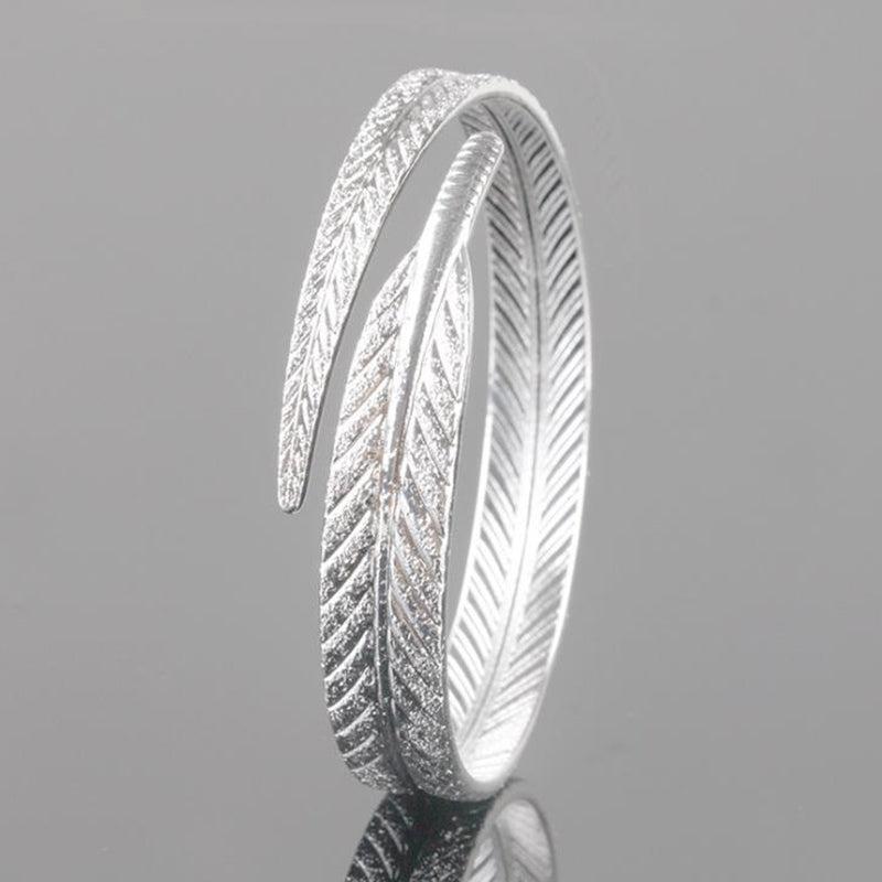 Angel Feather Adjustable Charm Bracelet