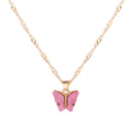 Fashionable colorful acrylic Butterfly Pendant