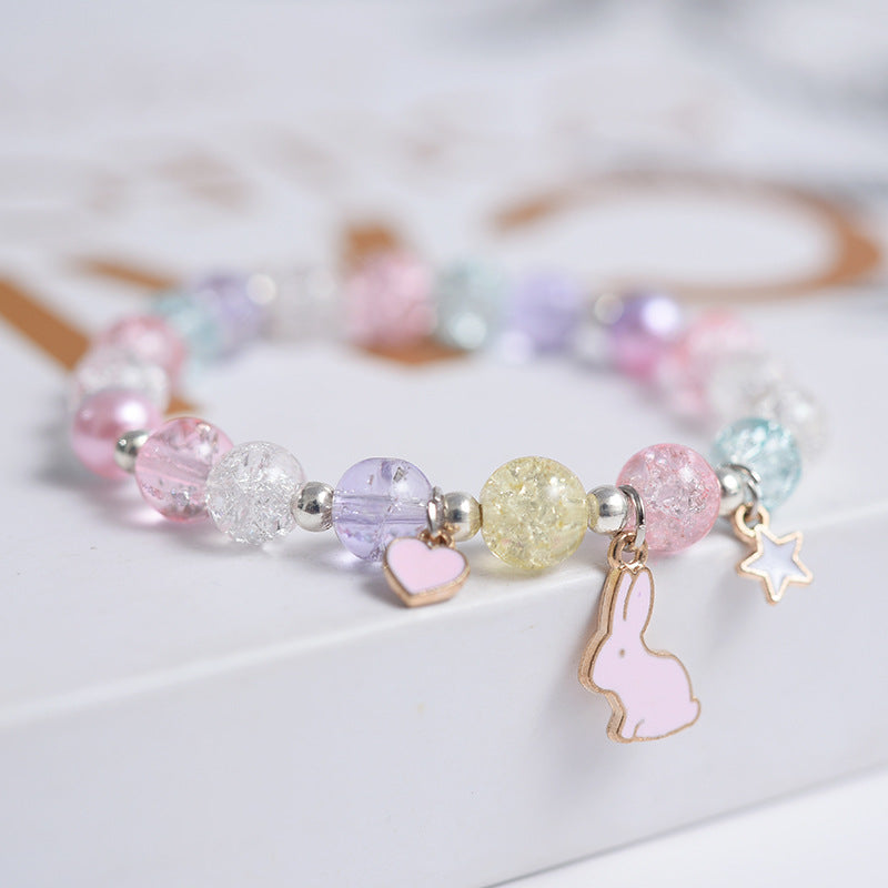 Korean Style Fashion Popping Crystal Small Daisy Bracelet