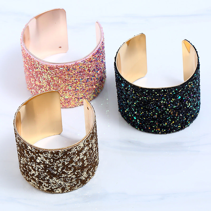 Fashion Multicolor Personality Sequined Alloy Bracelet