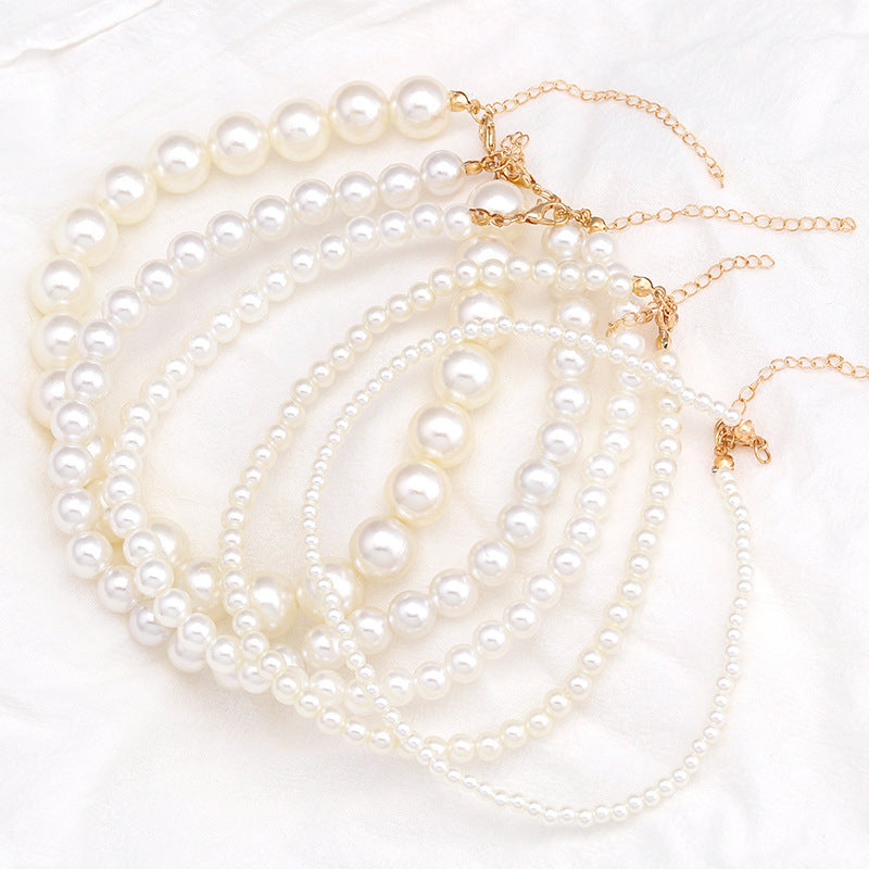 Simple Fashion Pearl Single-layer Necklace Woman