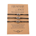 Friendship Is A Knot Card Bracelet