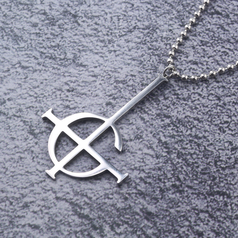 Punk Ghost Rock Stainless Steel Pendant Necklace