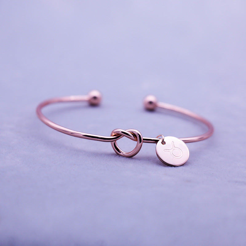 Twelve Constellation Couple Bracelet