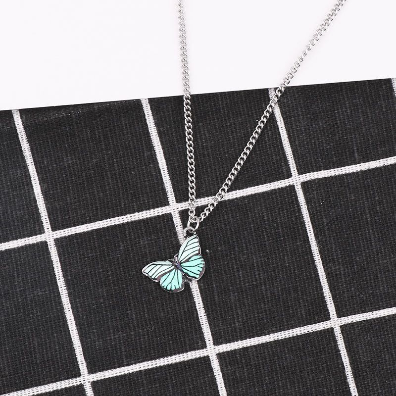 Ins dream butterfly necklace