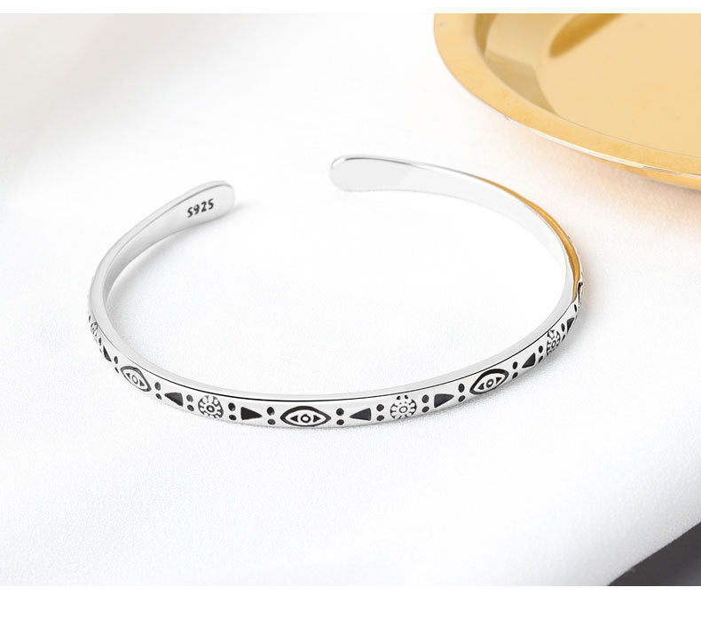 Fashion Creative Retro Matte Pattern Hand Ladies All-match