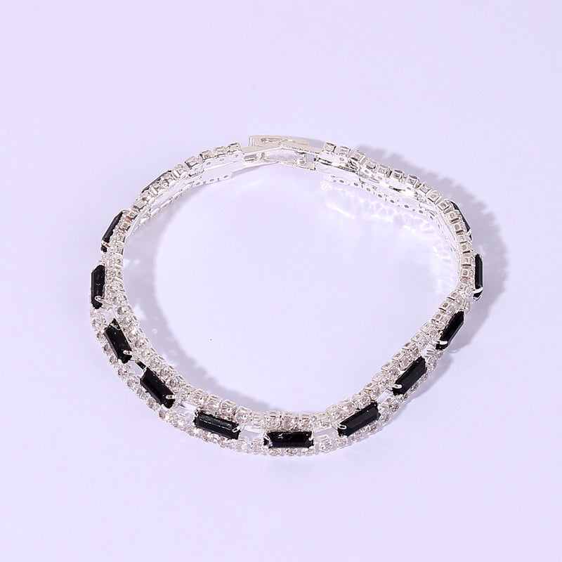 Fashion Shiny Diamond Bracelet Personality Metal Jewelry Women