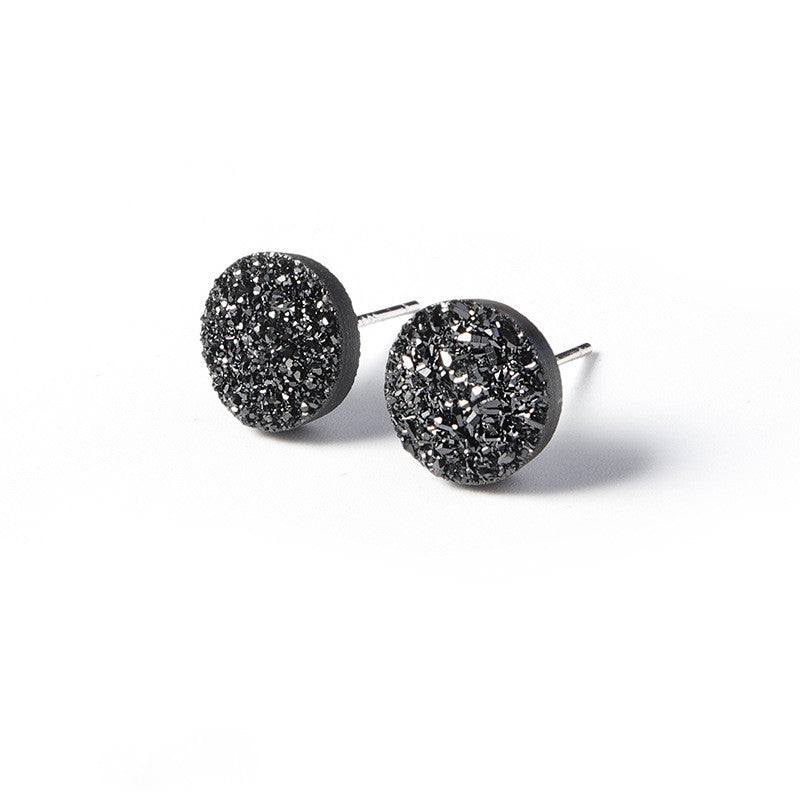 Tremella Studs Men's Trendy Black Single Korean Men's Simple