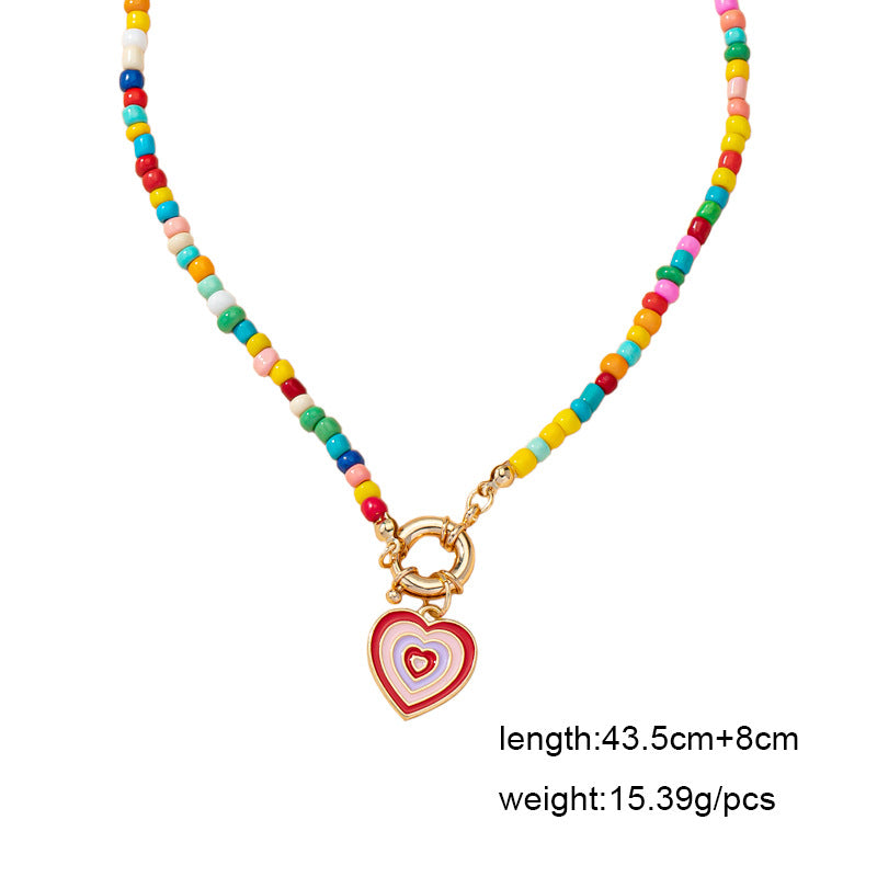 Retro Personality Design Love Pendant Necklace Women