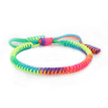Ethnic Style,  Hand-woven Red Knots Rope Bracelet