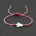 Stainless Steel Little Angel Bracelet Hand Woven Simple Adjustable