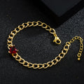 Fashionable Copper Plated 18K Gold Micro-set Hearts