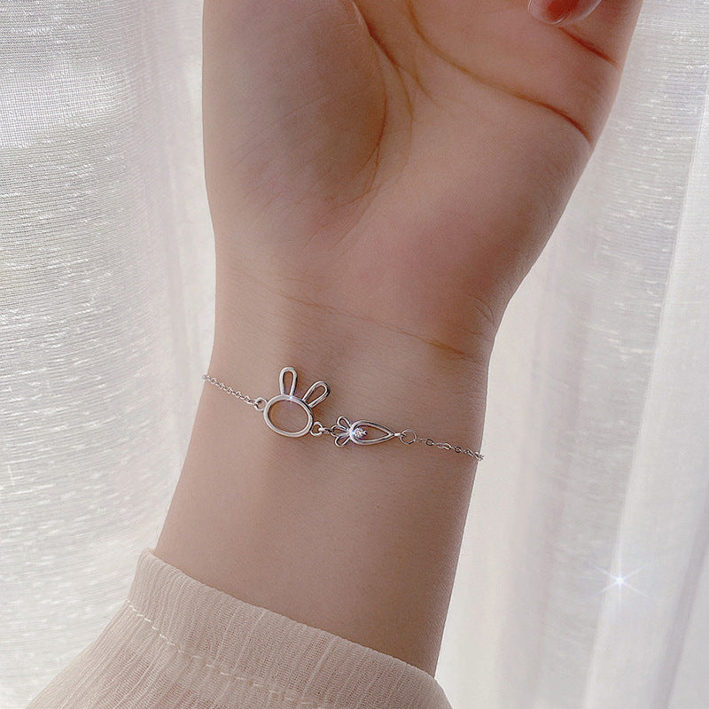 Diamond Bunny Carrot Friend Bracelet