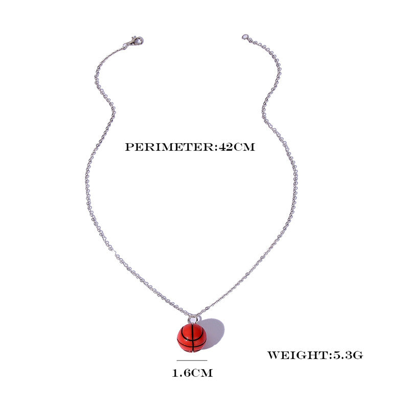 New Fashion Basketball Cute Simple Geometric Necklace