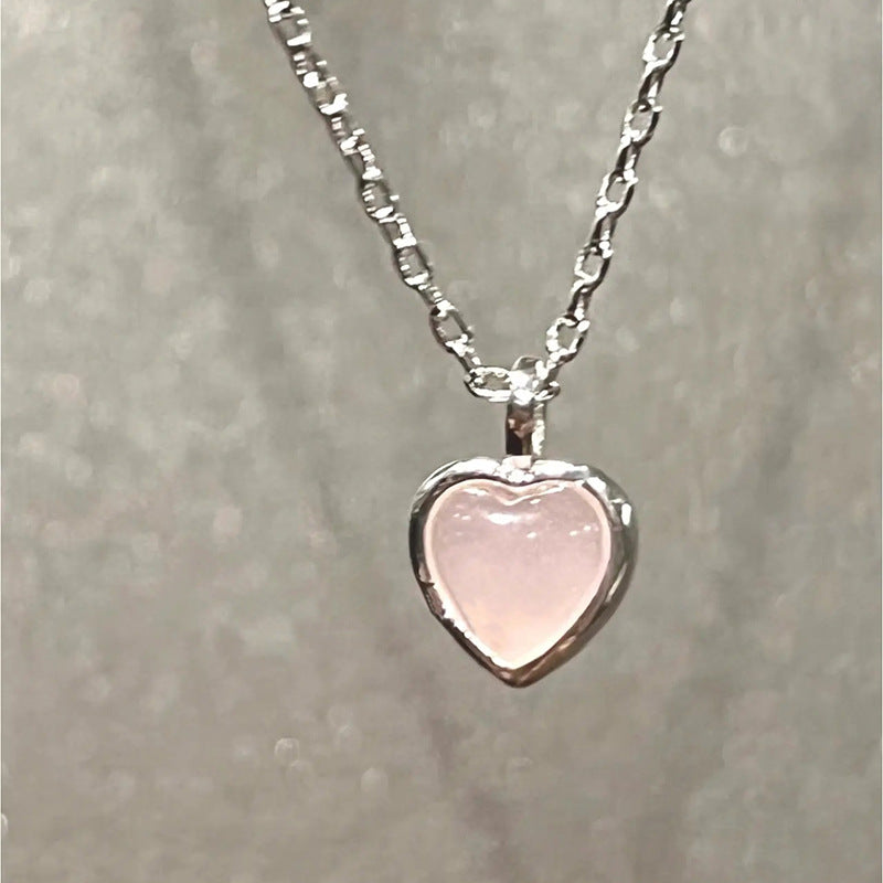 Korean Version Of Light Luxury Niche Design Sense Heart-shaped Collarbone Chain