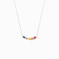 Rainbow Crystal Necklace Collarbone Chain