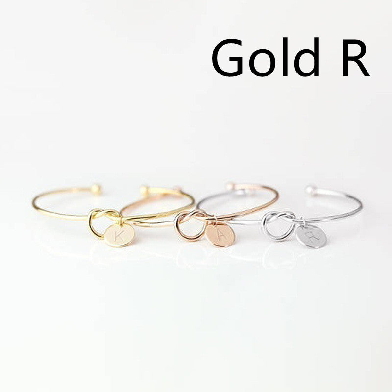 European And American Fashion Dead Knot Letter Bracelet