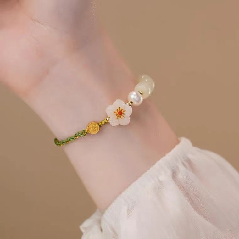 Versatile Flower Tassel Blessing Bracelet