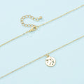 Geometric Round Pendant Six-pointed Star Necklace